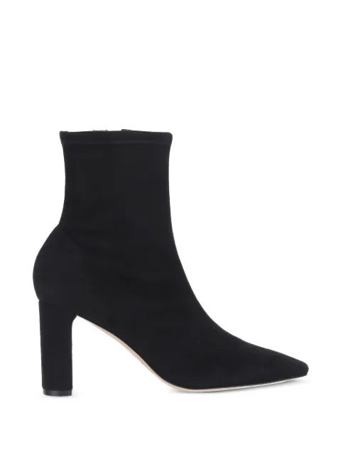 Arteana Marcella suede pointed-toe ankle boots Black AW26MARBLAT75