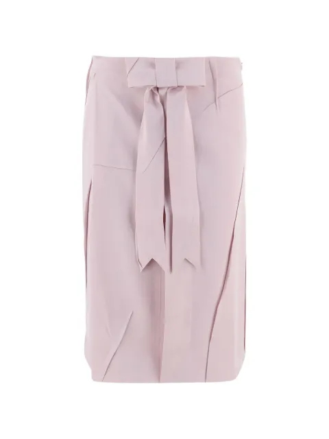 ALAINPAUL bow-detail midi skirt Pink APTASK06058
