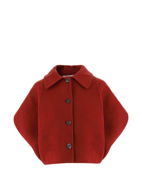 Niccolò Pasqualetti button-up cropped jacket Red J001WSJD