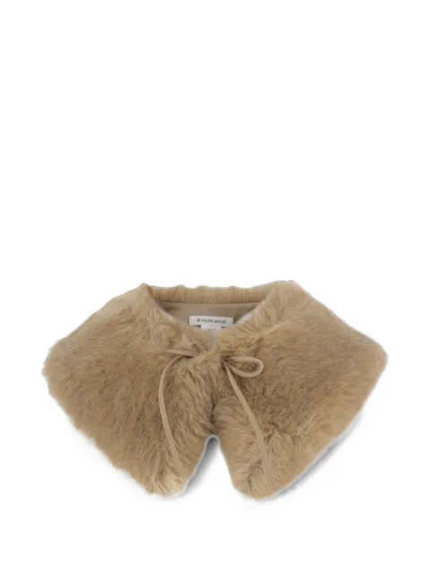 By Malene Birger Cowie faux-fur tie-fastening scarf Neutrals 102359