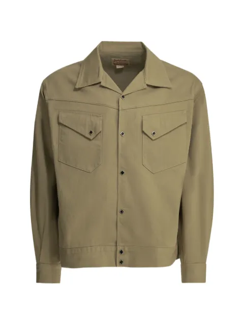 Sugar Cane Jeans Western Native American press-stud jacket Neutrals SC15906