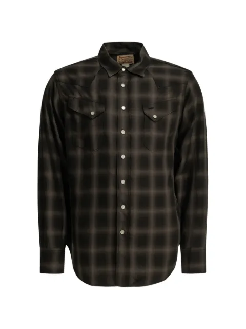 Sugar Cane Jeans Western check-print shirt Black SC29688119