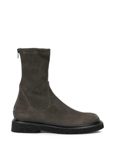 GUGLIELMO ROTTA suede zip-up boots Grey KRYSALINCAMOSCIOGRAFITE