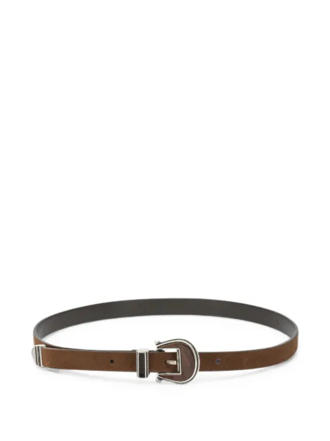 Anderson's buckle-fastening leather belt Brown A3471PPUPL11