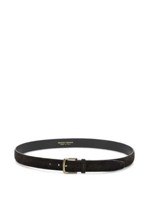 Officine Creative woven suede belt Brown OCSTRIP29AEROSUEDETESTADIMORO