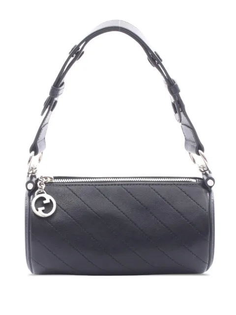 Gucci Pre-Owned 2016-2026 Mini Leather Blondie Barrel shoulder bag Black MKC06K883OOJPW45