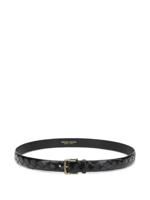 Officine Creative woven leather belt Black OCSTRIP29PARMAINTRECCIONERO
