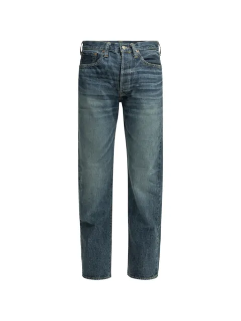 Sugar Cane Jeans logo-patch straight-leg jeans Blue SC41947SW32429