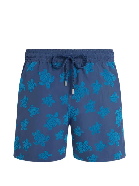 Vilebrequin turtle-print swim shorts Blue MOOED236