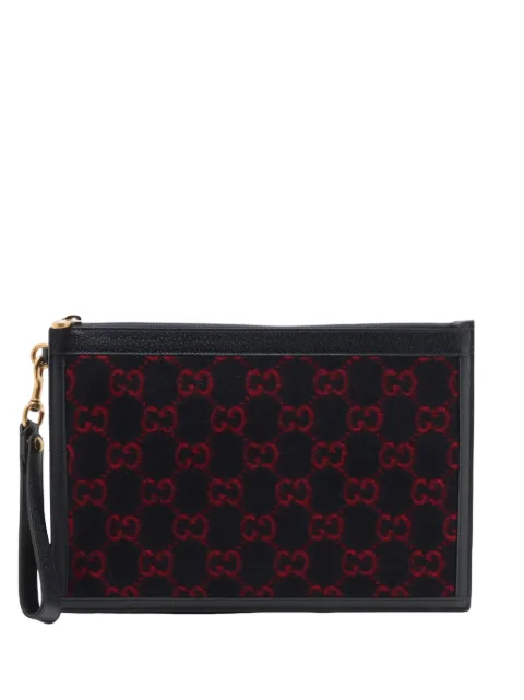 Gucci Pre-Owned 2000-2015 GG Wool clutch bag Black HN43CDSTI33X2OW7