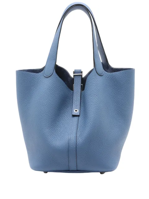 Hermès Pre-Owned 2025 Clemence Picotin Lock 22 handbag Blue 9HZR3KEJEE5FQGI2