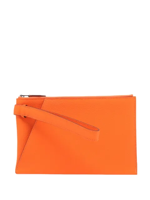 Hermès Pre-Owned 2023 Togo Cabas Vertige 24 clutch bag Orange UJLMPYEGO3DUAT3H