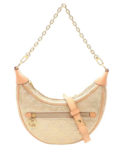 Louis Vuitton Pre-Owned 2000-2026 Monogram Jacquard Denim Loop PM satchel Gold 5SELSBR7A1SHNF6N