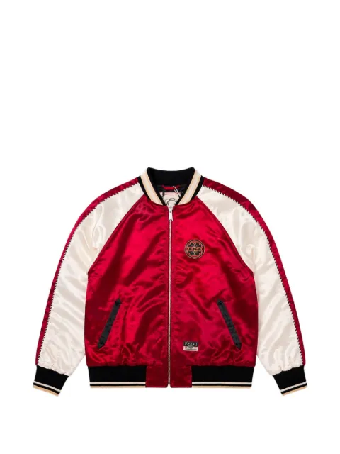 EVISU embroidered bomber jacket Red 2EAHTM6JK1045