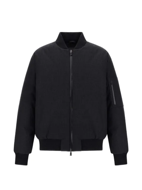 Herno water-repellent flannel bomber jacket Grey GI000673U33498