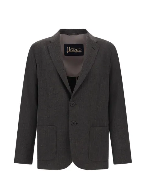 Herno pinstripe-pattern single-breasted blazer Grey BLZ00005U12935S