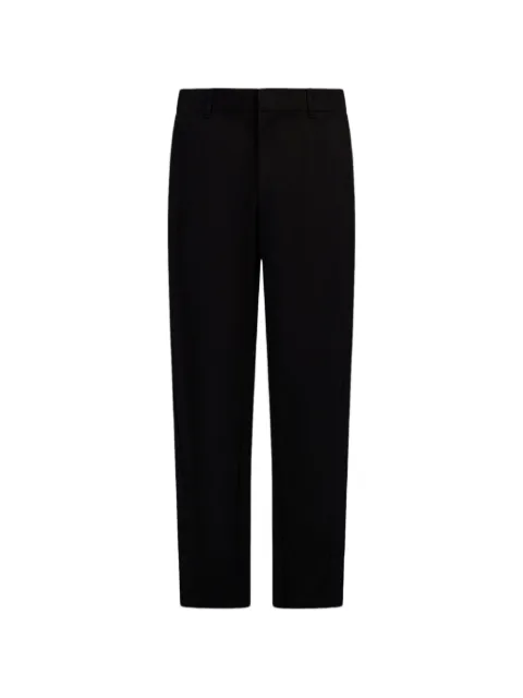 Laminar technical-texture straight-leg trousers Black PT00081UL12847