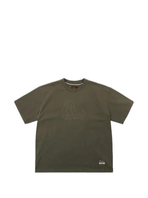 EVISU Seagull tonal-appliqué T-shirt Green 2EAHTM6TS1101