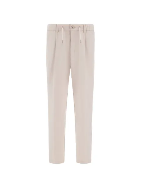 Herno drawstring straight-leg trousers Neutrals PT000210U12539
