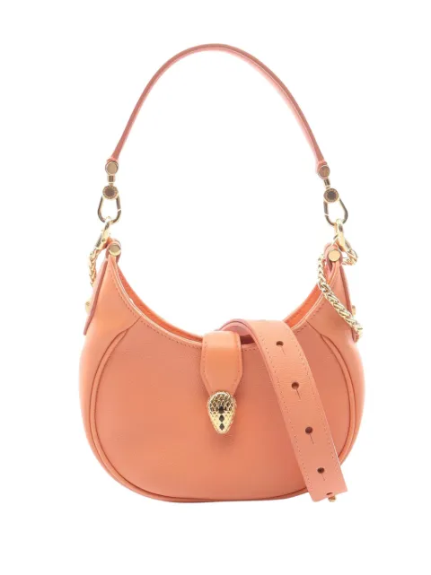 Bvlgari Pre-Owned 2021-2026 Small Leather Serpenti Ellipse satchel Orange 515A49W2KPKW3DWY