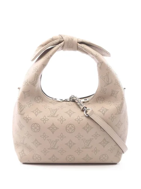 Louis Vuitton Pre-Owned 2021-2026 Monogram Mahina Why Not PM satchel Neutrals VKOLZCWQXHRHDQB2