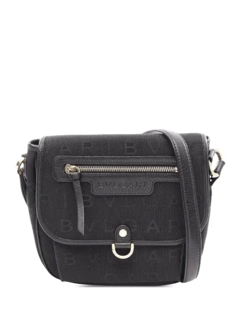 Bvlgari Pre-Owned 2010-2026 Logomania Canvas crossbody bag Black NR5LKA184P0VNQ10