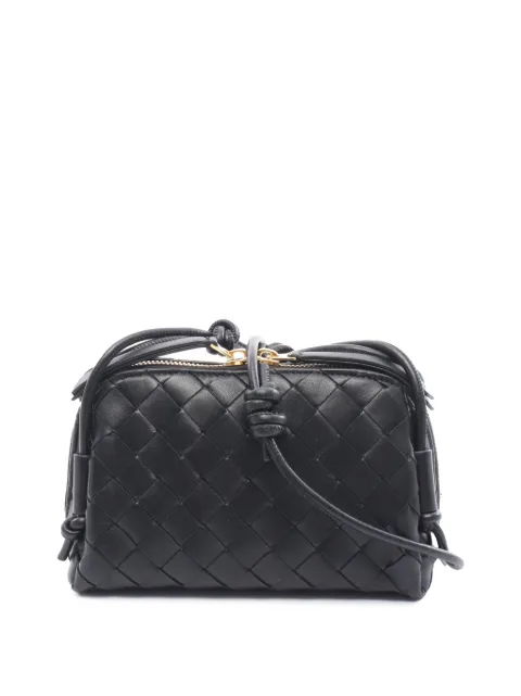 Bottega Veneta Pre-Owned 2020-2026 Lambskin Intrecciato Concert Pouch crossbody bag Black KD8WU64XSLIE5RMM