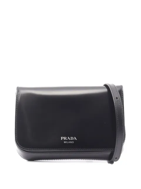 Prada Pre-Owned 2013-2026 Leather crossbody bag Black C4F0KHSTS55CX8AK