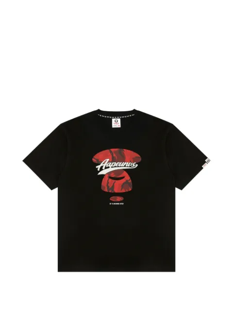 AAPE BY *A BATHING APE® AAPEUNVS graphic-print T-shirt Black AAPTEM1974XXR