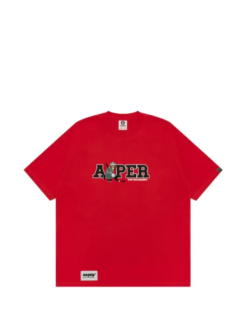 AAPE BY *A BATHING APE® graphic-print T-shirt Red AAPTEM10037XR