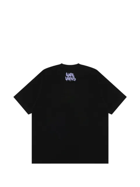 AAPE BY *A BATHING APE® AAPEUNVS Moonface graphic-print T-shirt Black AAPTEM10032XR