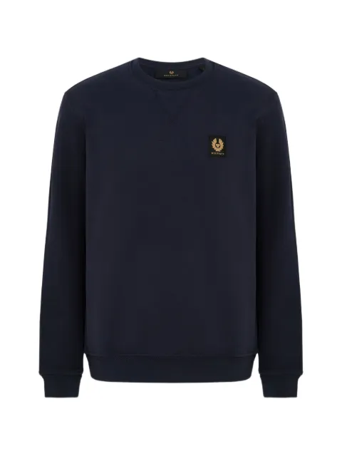 Belstaff V-stitch logo-patch sweatshirt Blue 106568