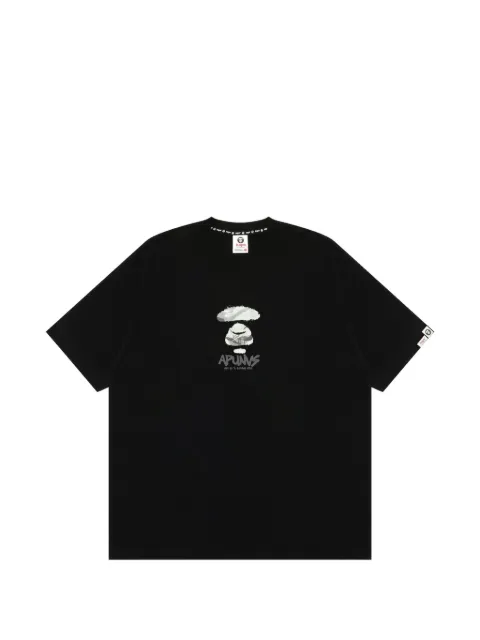 AAPE BY *A BATHING APE® AAPEUNVS graphic-print T-shirt Black AAPTEM10035XR