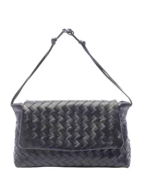 Bottega Veneta Pre-Owned 2012-2026 Intrecciato Giorno shoulder bag Black QKWEO1X6AQAJ0DRV