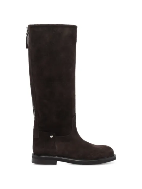 POEVE Mel suede knee-high boots Brown EV01ZIPTESTADIMORO