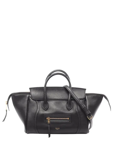 Celine Pre-Owned 2010-2026 Calfskin Little Luggage Top Handle Bag satchel Black 408ONMKNVU9LDNWO