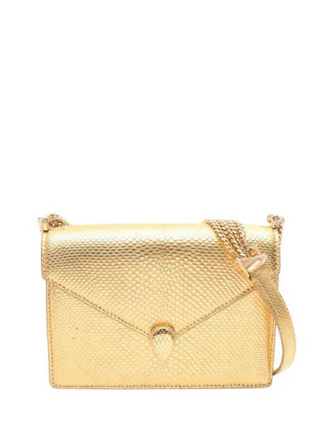 Bvlgari Pre-Owned 2010-2026 Lizard Embossed Leather Serpenti crossbody bag Gold GWSEG5T5PYAKM4P7