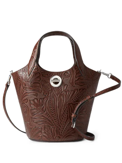 Veronica Beard Anchor embossed-leather tote bag Brown H26FA0040