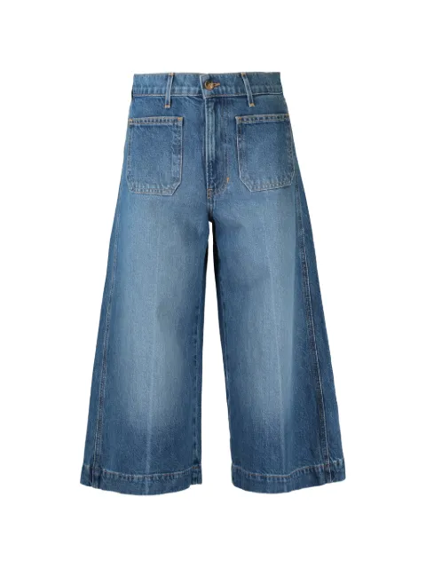 Veronica Beard Marlowe patch-pocket cropped jeans Blue J26FA0124B1460