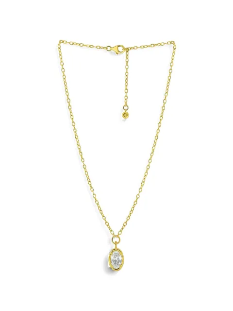 Sutra diamond pendant necklace Gold SJN633