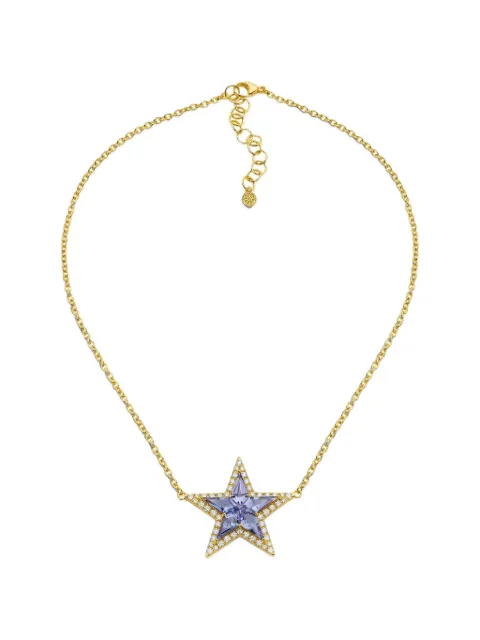 BUDDHA MAMA Kite Star tanzanite and diamond necklace Gold 4126TANZ