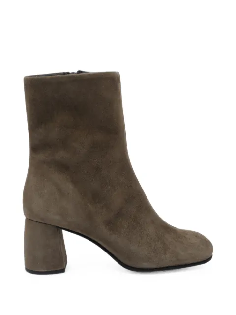 POEVE Thea suede ankle boots Green MBC1KAKI