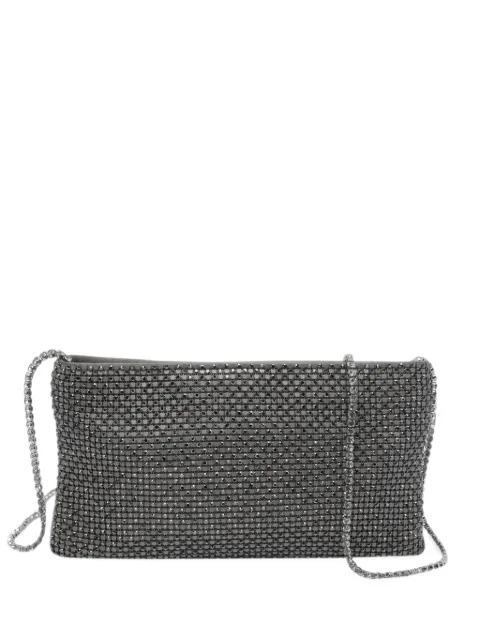 Benedetta Bruzziches Your Best Friend La Petite crystal-embellished clutch bag Grey 015180