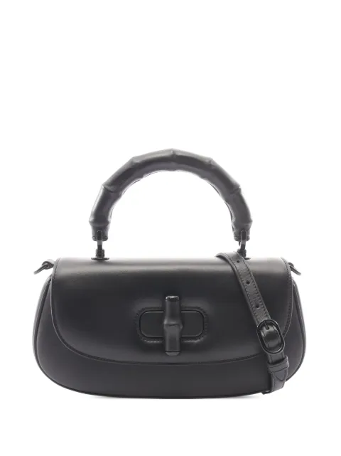 Gucci Pre-Owned 2016-2026 Small Calfskin Bamboo Diva Top Handle Bag satchel Black VHOWZXOV9DT4JDBE