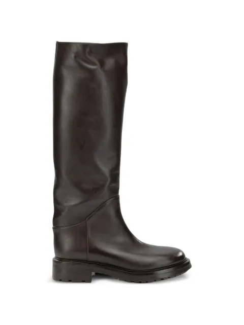 strategia shoes leather knee-high boots Brown A6185TALCOMORO