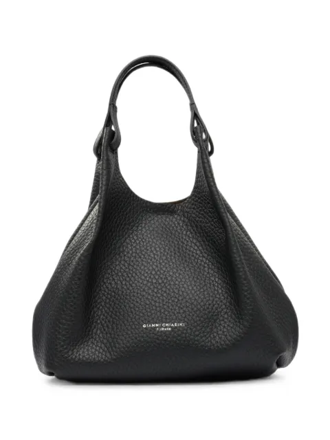 GIANNI CHIARINI medium Dua pebbled leather tote bag Black BS9719RNGDBLDUA001NERO