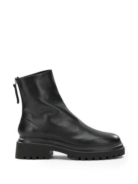Halmanera chunky leather boots Black RUE26SAVANANERO