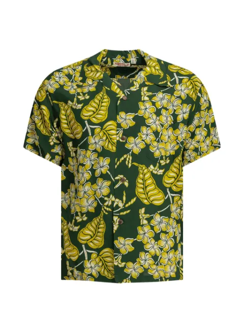 Sun Surf floral-print short-sleeve shirt Green SS39621