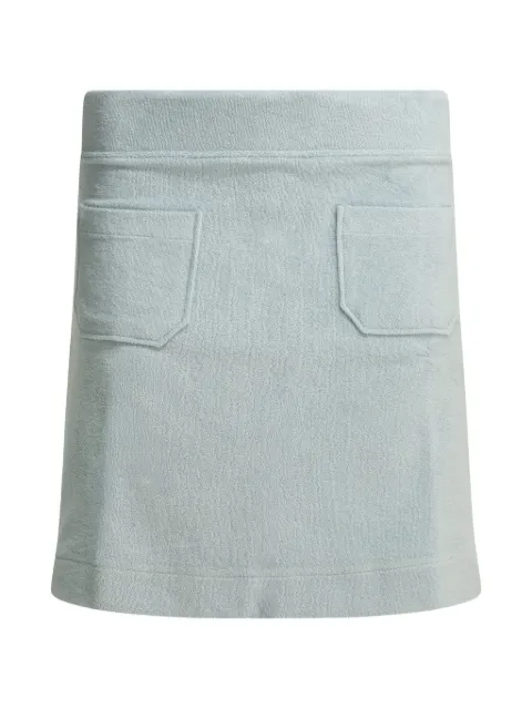 Ines De La Fressange Summer patch-pocket mini skirt Blue 16Y083CO383