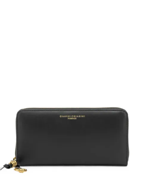 GIANNI CHIARINI logo-print leather wallet Black PF5042NAWALLETSNAPPA001NERO